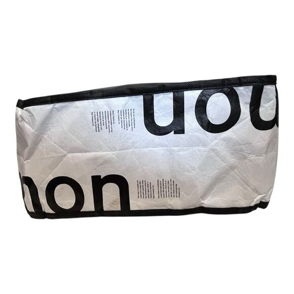 Lululemon | Black White Shopping Beach Tote Car Travel Clothing Pack Bag OS - Picture 4 of 5